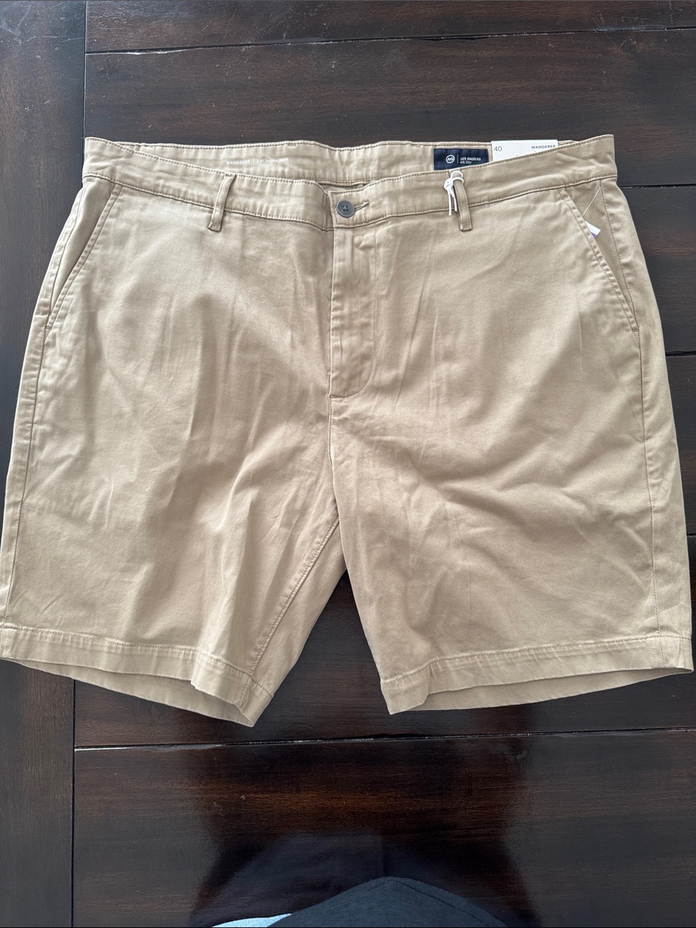 Ag Adriano Goldschmied Men's Trouser Shorts in Khaki